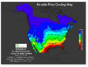 Free Cooling Map of USA
